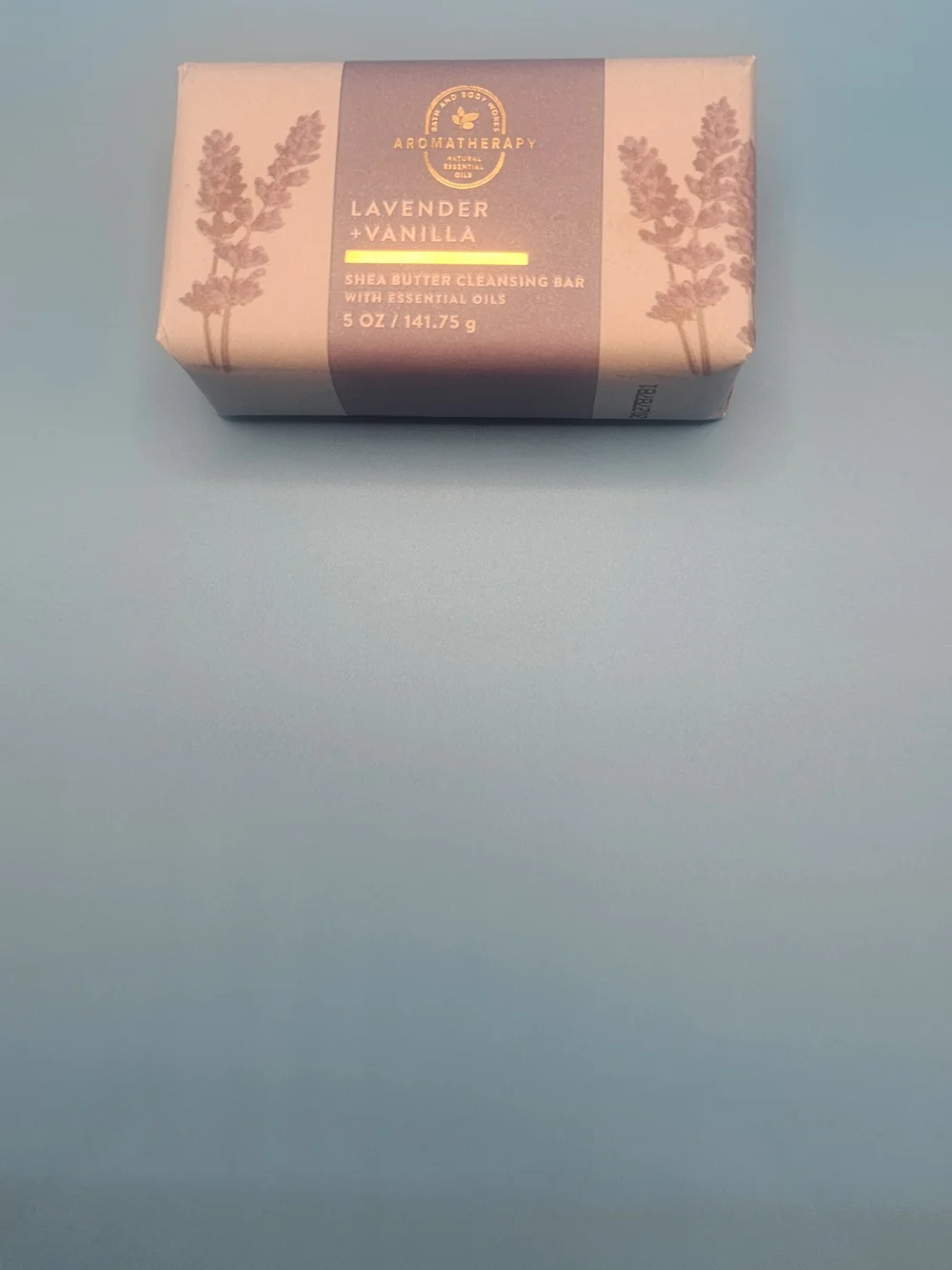 therapy Lavender + Vanilla Shea Butter Cleansing Bar - Purple & Cream